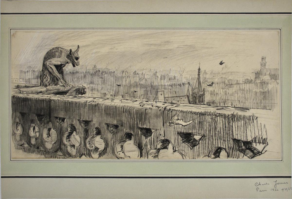chimere vue sur Paris par Charles Jouas