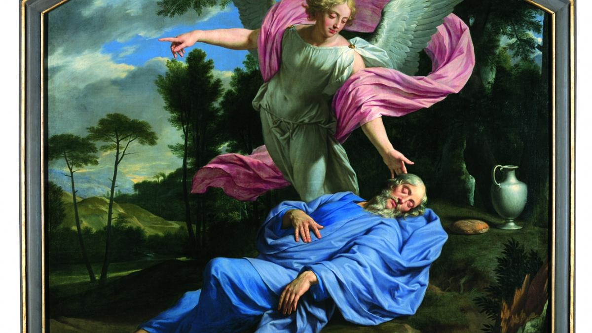Philippe de Champaigne (1602- 1674) Le sommeil d’Élie, Musée des Beaux Arts du Mans © Cliché Musées du Mans ; Conservation : Le Mans, Musée de Tessé