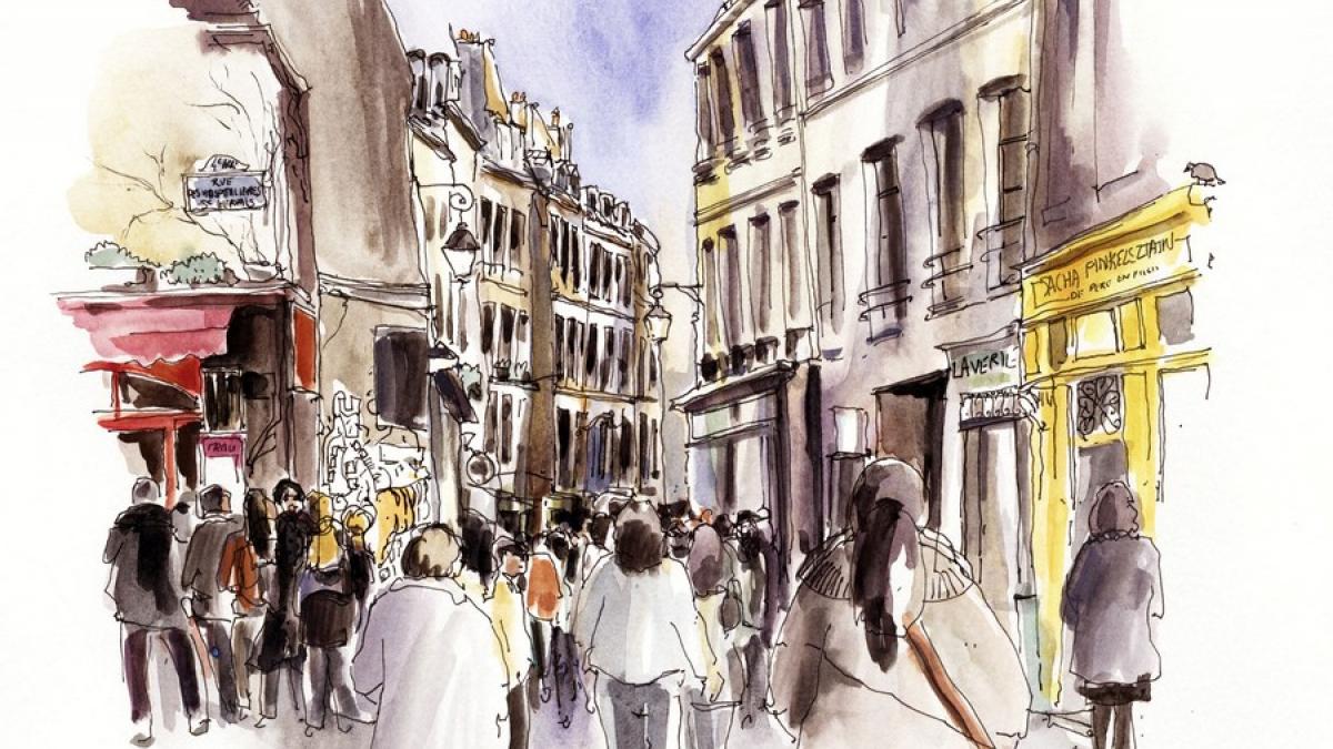 Delphine Priollaud-Stoclet,  Rue des Rosiers